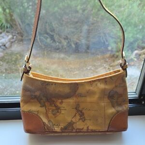 Alviero Martini Map-Print Mini Shoulder Bag